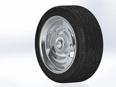 Set of custom wheels Intro Sphere for scale model 3D print model