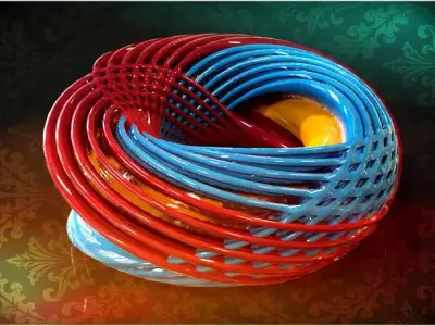 Torus spiral Free 3D model