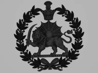 Pahlavi dynasty - shir va khorshid 3D print model