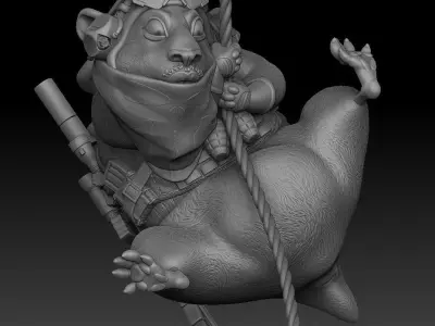 Hamster Black Ops 3D print model