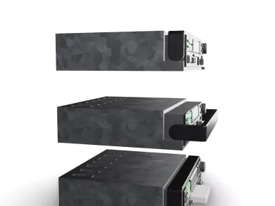 Alpine car audio pull out head unit x3 formats plus tape 3D print model