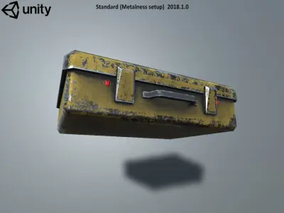 Metal Case Free low-poly 3D model