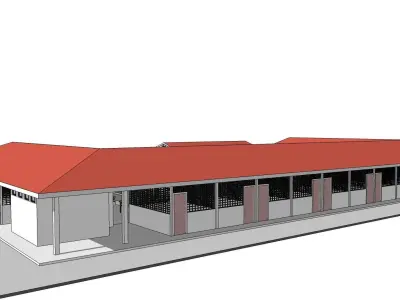 Food court02 3D model
