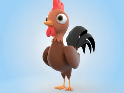 Rooster 3D model