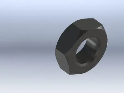 Hex Nut Free 3D model