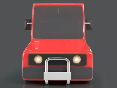 Cartoon Car Free 3D model by zarylbekkanatbek