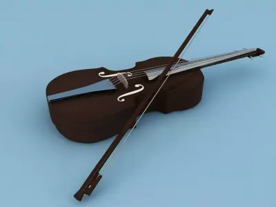 violin 3D model