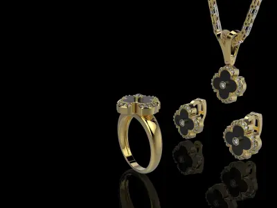 M EARRINGS NUV VAN KLIF 3D print model