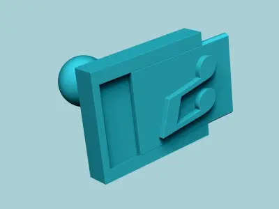 Stamp 60 - Music - Fondant Decoration Maker Toy 3D print model