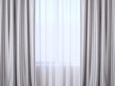 Set 117 Curtains 3D model