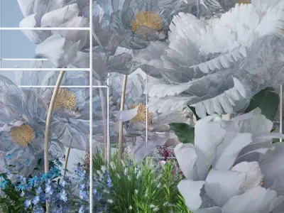 Floristry Fine art display 3D model