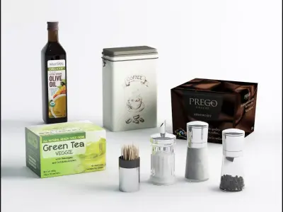 Stuff for kitchen 3D model