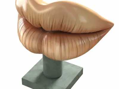 Lips Figurine 3D model