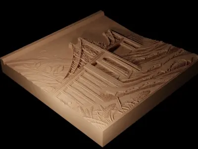 Golden Gate Bridge CNC 3d Print High Relief Sand Casting 3D print model