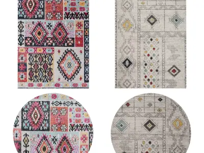 Rugs No 18 Low-poly 3D model