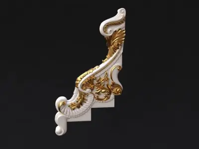 stair entry post 3D model