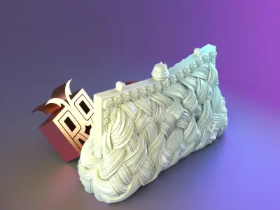 Royal Weave Handbag Candle Mold 3D print model
