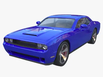 Muscle car 3D model purchase