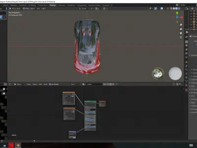Bugatti Chiron Sport  Low-poly 3D model