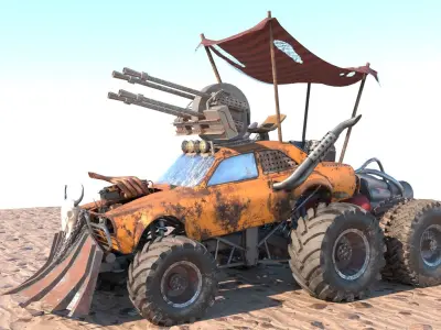 Mad max concept car 3D model