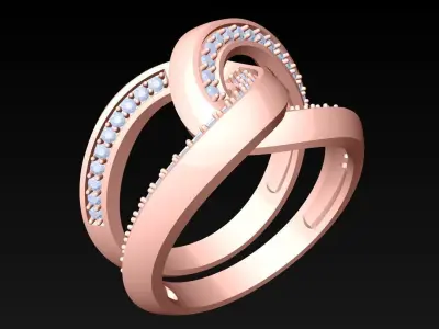 Diamond Ring - Womens Rings - N416407 3D print model