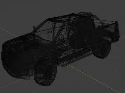 Pickup Low-poly 3D model by alastermedrano