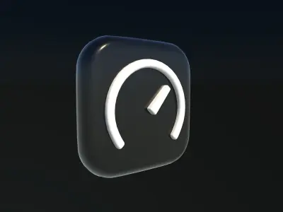 speed icon  3D model