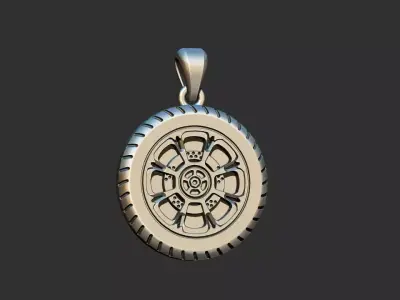 Wheel Pendant 3D print model