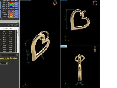 Women Pendant 3D print model