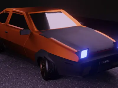 ae86 super star  Low-poly 3D model