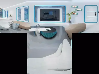 Science Fiction Indoor Home Furnishings 3D model