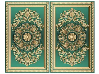 Backgammon Set Collection 01 Low-poly 3D model