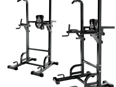 Power Tower Dip Station Pull 3D model