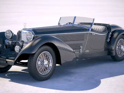 Mercedes-Benz SS Roadster 1930 Erdmann Rossi 3D model