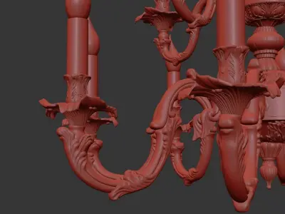 Chandelier Vivaro E 1 1 12 CG 3D model