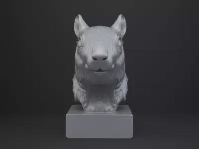 Squirrel Bust - Animal Figurine 3D print model