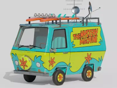 The Mystery Machine - Blender File 3D model