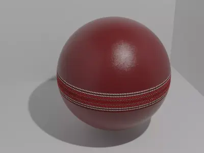 Leather ball Low-poly 3D model