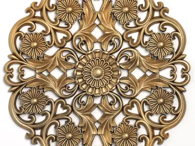Round rosette 11 3D model