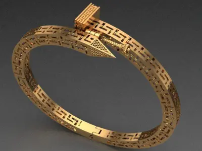 fusion  bracelet  3D print model