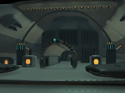 Sci-Fi Dome - big room Free 3D model