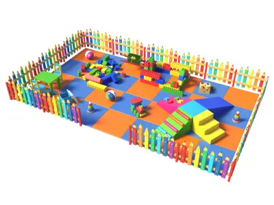 Childrens play area 2  3D model 3D model