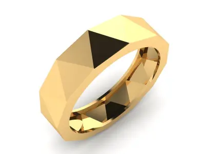 Geometric Rail Ring Free 3D print model
