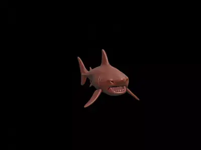 Shark Animal Sculpture 3D print model