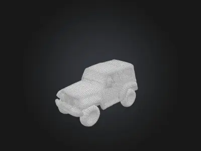 jeep car 2 Low-poly 3D model