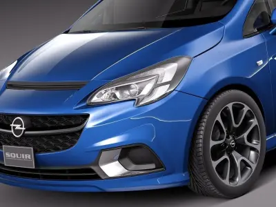 Opel Corsa OPC 2016 3D model
