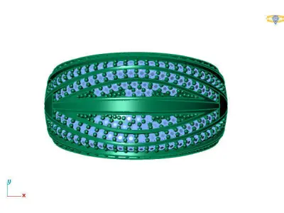 Women Ring 3DM Womens Ring 3d models 3D print model 3D print model 17