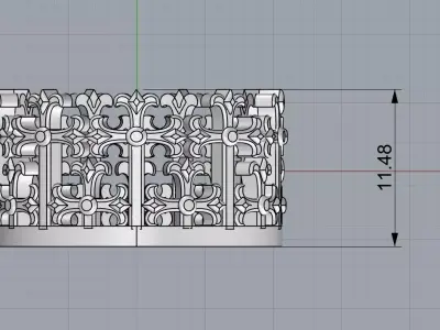 cross ring 3D print model