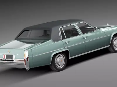 Cadillac DeVille Sedan 1977 3D model