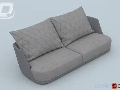 Pura Vida Sofa 3D model